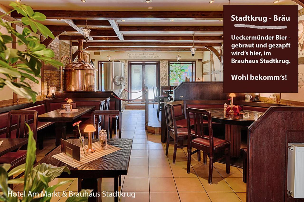 Hotel Am Markt & Brauhaus Stadtkrug Ueckermünde Dış mekan fotoğraf